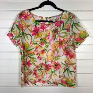 J.Crew Floral Print Tee Blouse